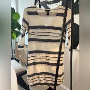H&M Nautical Blue and White Stripe Dress | Size 4